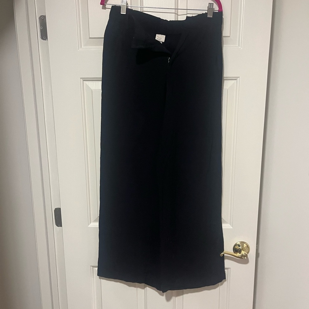 a new day Black Textured Pants